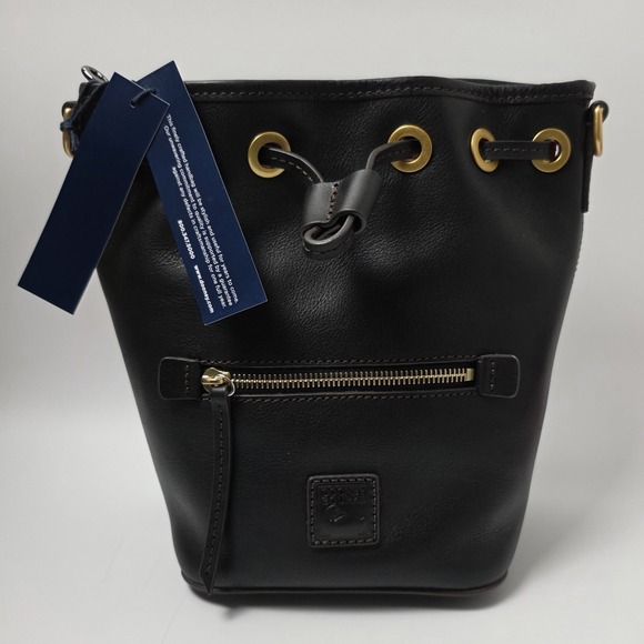 NEW Dooney & Bourke Florentine Small Drawstring Crossbody Bag Black 8L1931 #0764